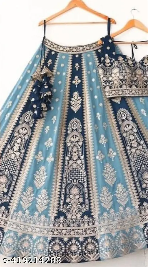 Georgette Ready To Wear Lehenga with Stitched Blouse