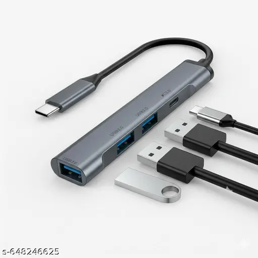 Advanced Type C USB Hub with fast USB3.0 port plus dual USB2.0 slots compact durable design ideal for laptops support