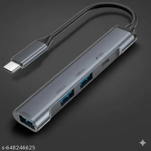 Advanced Type C USB Hub with fast USB3.0 port plus dual USB2.0 slots compact durable design ideal for laptops support