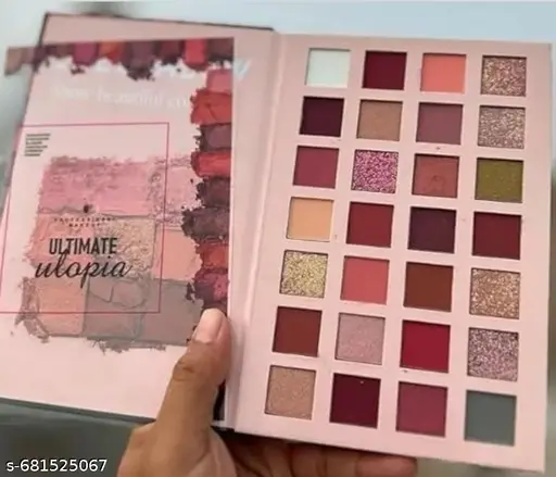 Multipurpose makeup book Eyeshadow &amp;amp;amp;amp; FACE &amp;amp;amp;amp; LIPS MULTICOLOR All in one makeup book palette (Multicolor, Black)book