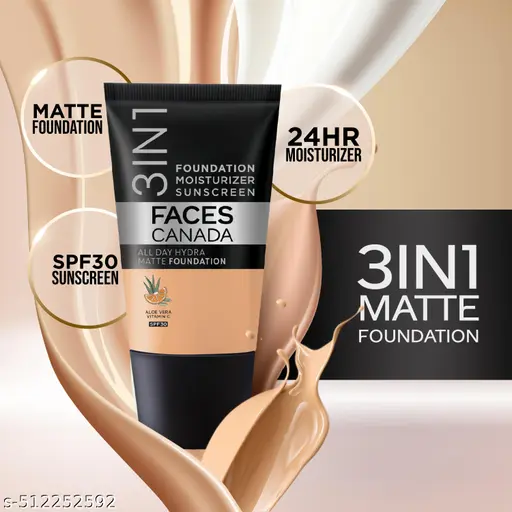 FACES CANADA Always On Glow Combo - All Day Hydra Matte Foundation - Absolute Ivory 012 (18 ml) + Strobe Cream - Rose Gold (18 ml) + Ultime Pro Makeup Fixer (50 ml) | Illuminating &amp;amp;amp;amp; Glowing Makeup Base | Long Lasting Makeup Setting Spray