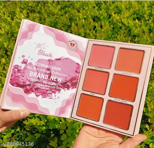 5-in-1 Foldable Makeup Palette for Women | Complete Face Kit with Eyeshadow Lip Tint &amp;amp; Highlighter | Travel-Friendly Beauty Book | Long-Wear Matte &amp;amp; Shimmer Shades | Gift Set