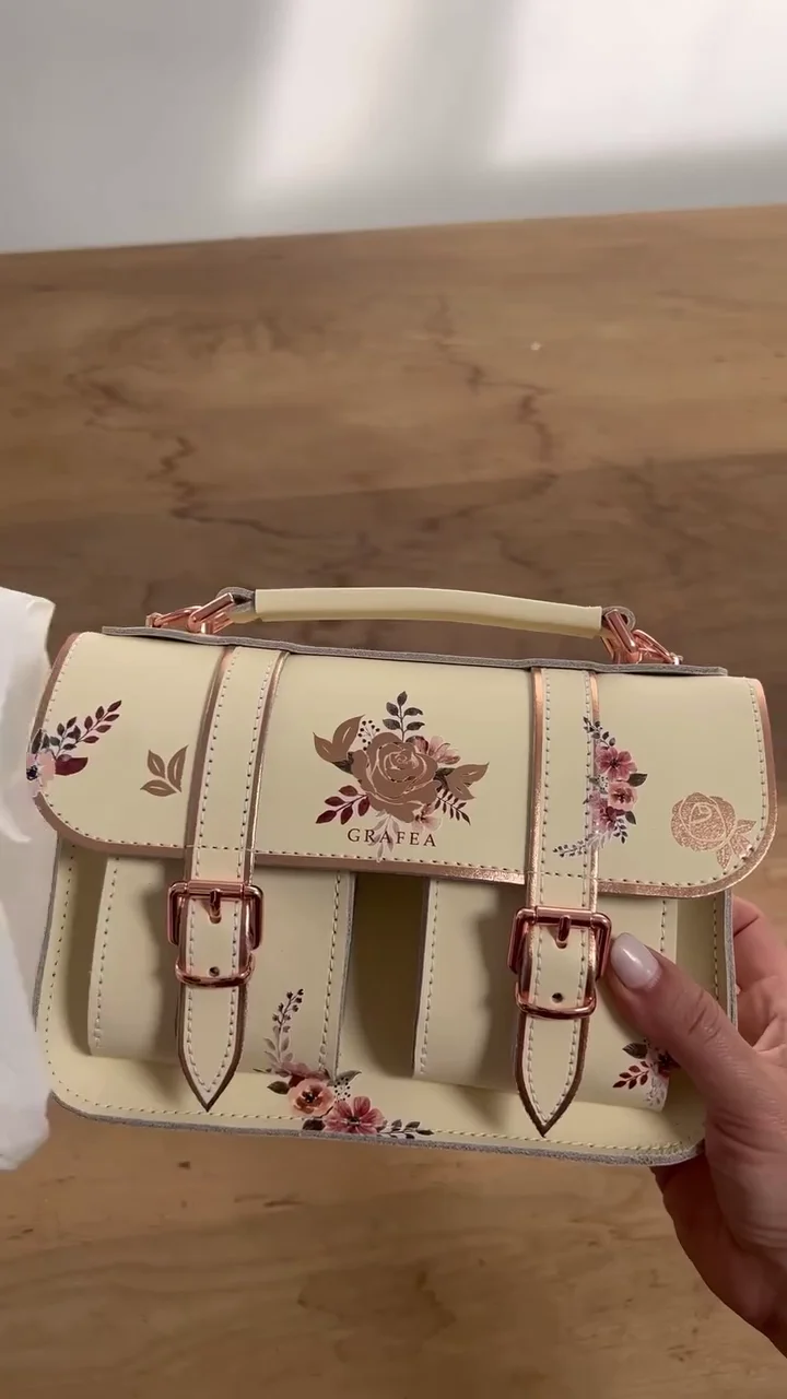 Women Floral Embroidered Handbag | Stylish PU Leather Shoulder Bag | Fashion Party Purse | Elegant Top Handle Hand Bag for Girls &amp;amp;amp;amp; Women