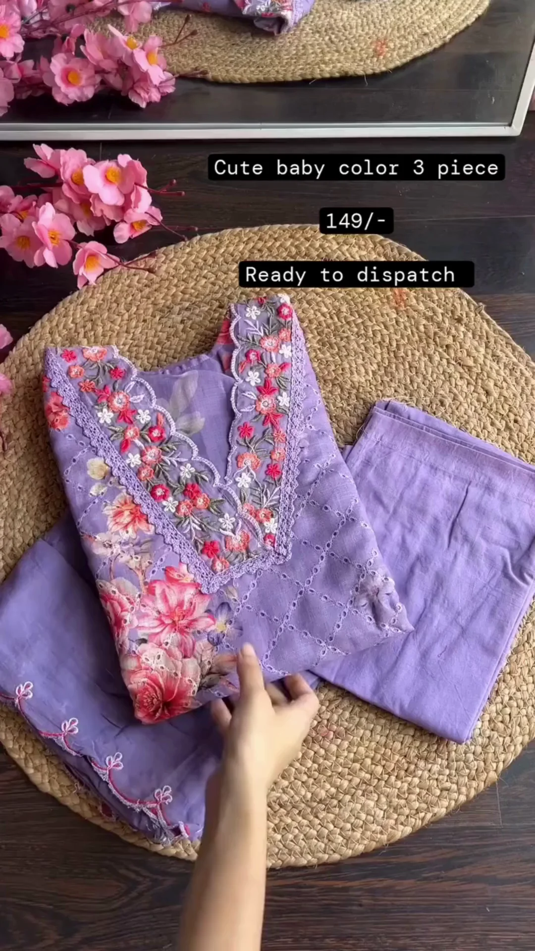 MANVAA Women&amp;amp;amp;amp;#039;S Lavender Unstitched Heavy Multi Thread Embroidery And Hand Work With Deisngner Thread Work Dupatta Roman Silk Dress Material (T-SKTANS339064B)