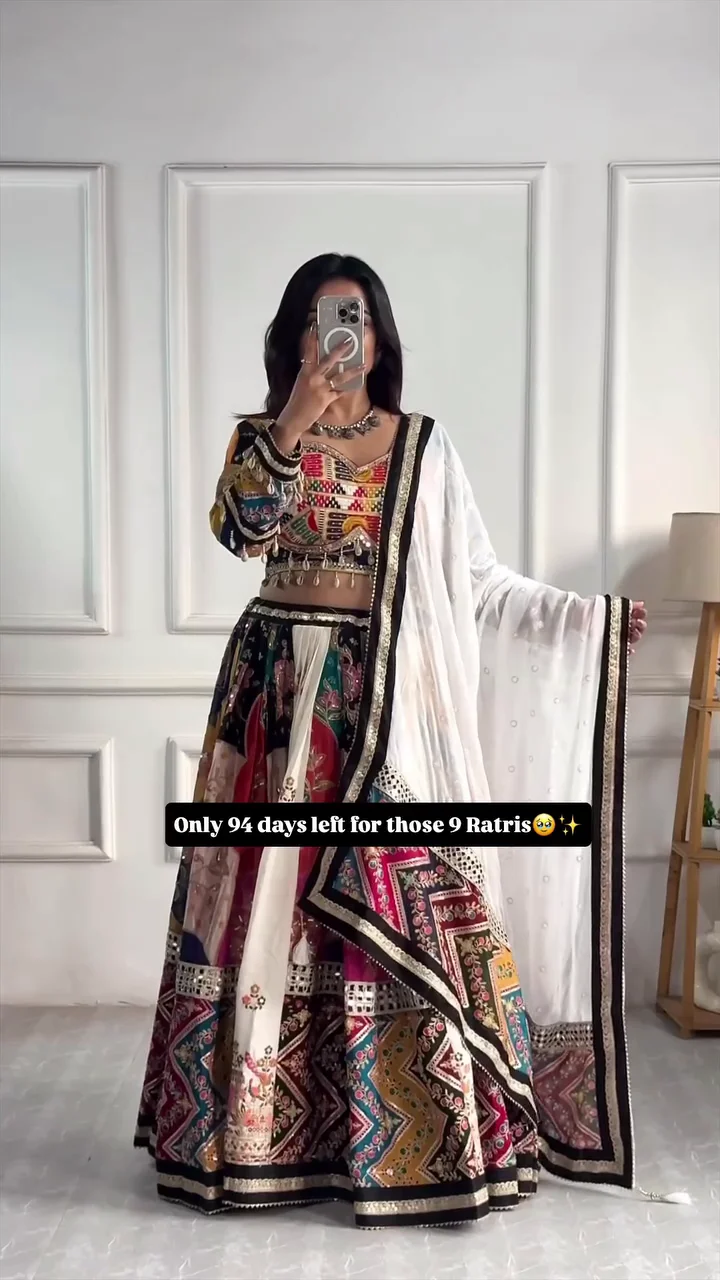 Women&amp;amp;#039;s Multi Color Desigenr Navratri Chaniya Choli Set