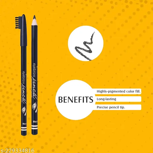 Glam21 Waterproof Eyebrow Pencil with Brush | Smudge Proof Eyebrow Definer Pencil